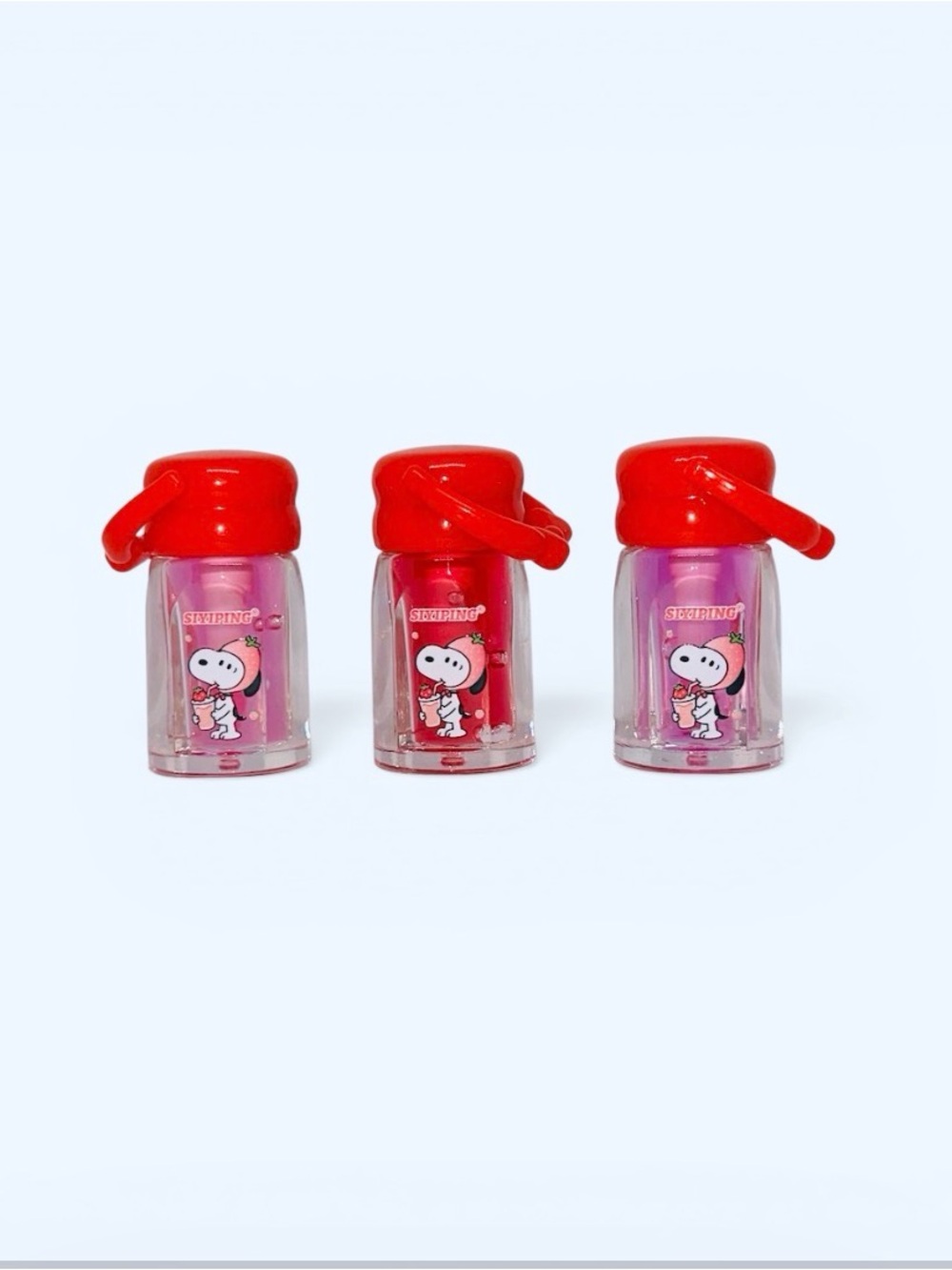 NWOT Snoopy 3pc Lip Gloss Set
